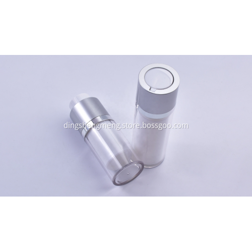 Confezione cosmetica di lusso con flacone per pompa luftlos di nuovo stile rotondo